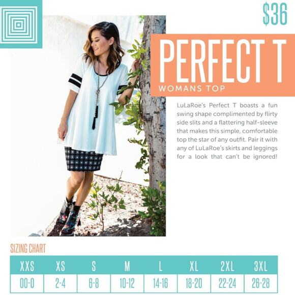 LuLaRoe Women's Perfect Tee Hunter Green w/ Black Stripes-Size XS(2/4) - Picture 6 of 6